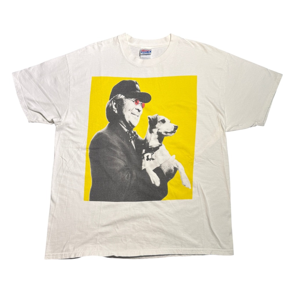 Vintage Nissan Enjoy the Ride Mr K Dog T-Shirt Hanes Beefy-T White XL 90s Promo